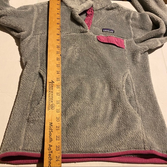 Patagonia Women Soft Gray Pink S Pullover Sweater - Picture 5 of 7
